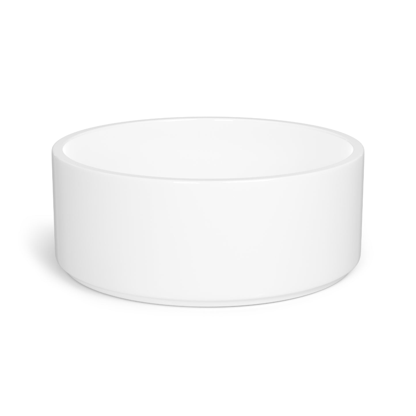 Modern Pet Bowl with Custom Logo - Sleek White Design for Stylish Pet Lovers